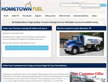 Tablet Screenshot of hometown-fuel.com